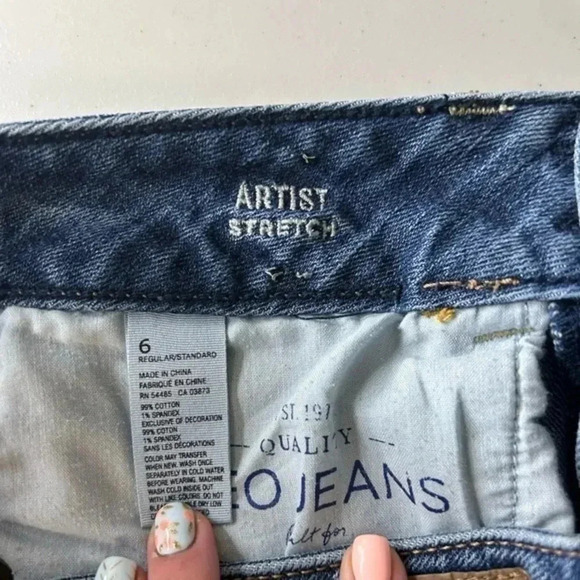 American Eagle Jeans Women's Size 6 Artist Stretch - Picture 7 of 9